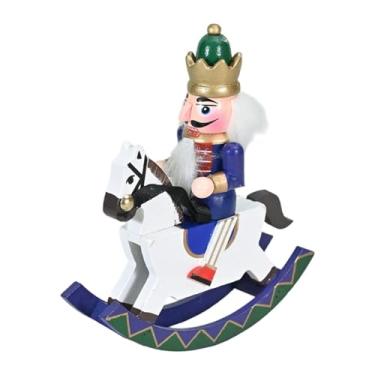 Imagem de Sclmgo Estatueta de, Decoração de Natal, Cavalo de Balanço, Peça de Artesanato Adequada Como Presente para Crianças, Família E Festas, Azul, Tamanho real