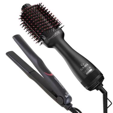 Imagem de Kit Escova Secadora/Prancha Eleganza Plus Gama Bivolt, Bivolt