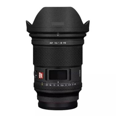 Imagem de AF 16 1.8 Anti-Scratch Camera Lens Sticker Coat Wrap Protective Film Skin Cover para Viltrox AF 16 mm F1.8 adequado para Sony Mount (couro preto)