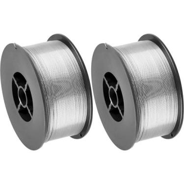 Imagem de Kit 2 Arame Solda Mig Revestido Uso Sem Gás 0,8mm E71T-SG Rolo 1kg - G