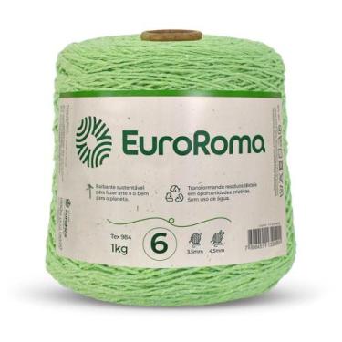 Imagem de Barbante EuroRoma Colorido Nº06 1,0Kg, VERDE LIMÃO
