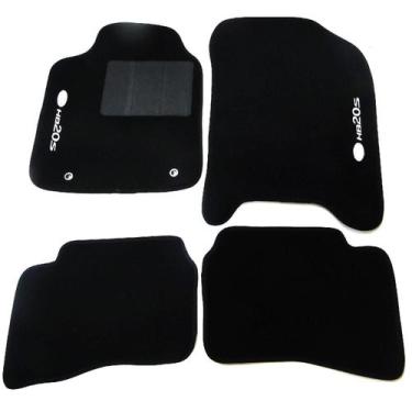 Imagem de Tapete Automotivo Hb20s Carpete Base Pinada 4 Peças - Preto - Tapecars