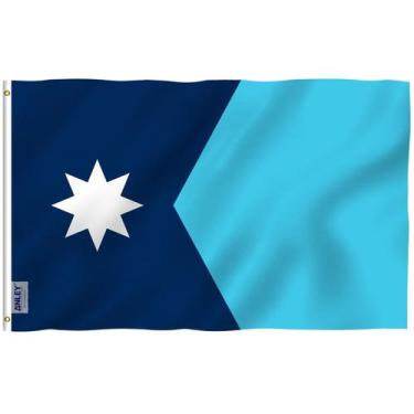 Imagem de Bandeira Anley Fly Breeze New Minnesota State 90x150cm Poliéster