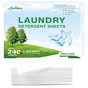 Imagem de Folha de detergente para roupa LAUNDRYLUX Eco-Friendly 240 cargas