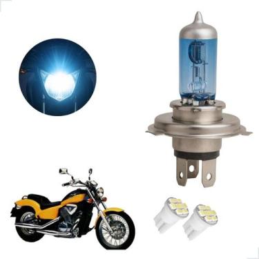 Imagem de Lâmpada Halógena Super Branca H4 para Moto VT 600 C SHADOW 1998 1999 2