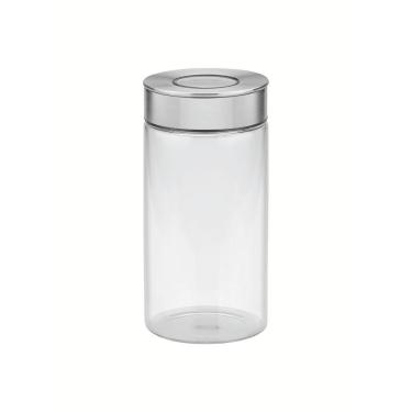 Imagem de Pote De Vidro Tramontina Purezza Com Tampa De Aço Inox 10 Cm 1,4 L Tramontina
