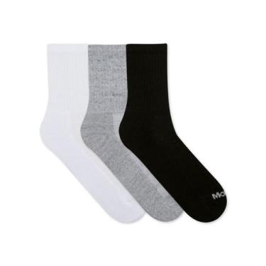 Imagem de Kit/3 Meia Cano Médio Mash 202.09 Masculina Algodão T. 34/38 39/43, 34