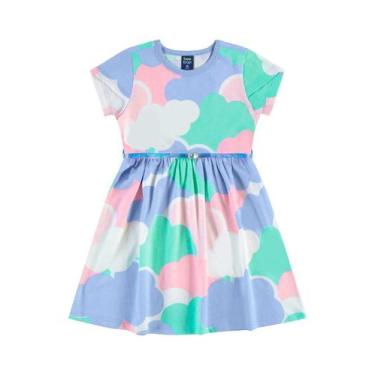 Imagem de Vestido com Cinto Infantil Bee Loop, Azul, 12