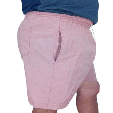 Imagem de Short Masculino Casual Bermuda Curta de Linho