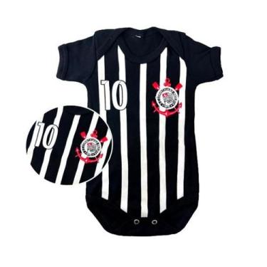 Imagem de Body bebê manga curta Verão 3 à 9 meses - Dino Baby, Tm preto, P