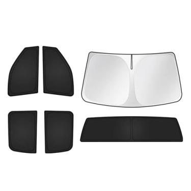 Imagem de T TGBROS Persianas de janela para Dodge Ram 2500 3500 2010-2018 Conjunto completo de persianas blackout para Ram 2500 3500 acessórios Capa de janela de privacidade dobrável 6 peças