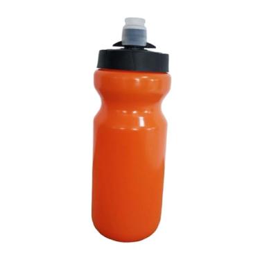 Imagem de Colaxi Garrafa de água esportiva Squeeze 620ml Garrafa leve para beber Copo de água para exercícios de futebol e beisebol, Laranja