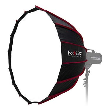 Imagem de Fotodiox Softbox parabólico EZ-Pro DLX de 91 cm com balcar, alienígenas e anel de velocidade compatível com Einstein - Softbox dobrável rápido de 90 cm com interior refletor prateado com dupla difusão