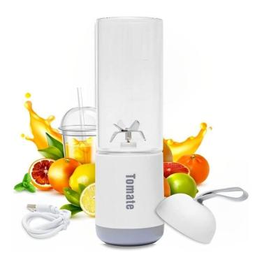 Imagem de Liquidificador recarregável usb portátil com lâminas potente