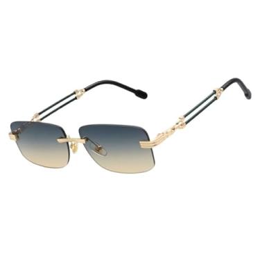 Imagem de Óculos De Sol Quadrado Tendencia Blogueira Em Alta UV400 Unisex Feminino Masculino - Modelo Vegas - Cacife Brand (Collor)