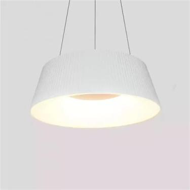 Imagem de Luminária pendente de LED de cabeça única de designer escandinavo, luminária pendente moderna de balcão redondo, luminárias decorativas para ambientes internos, lâmpadas de lustre