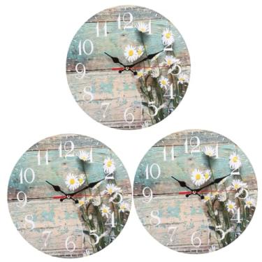 Imagem de 3 peças relógio de parede decoração de escritório relógio de casa estilo moderno relógio digital relógio de banheiro relógio vintage decoração de mesa decoração de quarto de criança relógios de