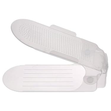 Imagem de 20 Organizadores De Sapatos Transparentes Com Regulagem De Altura - Caixa Organizadora Para CalçAdos, Ideal Para Guarda-Roupas Pequenos