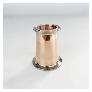 Imagem de 2" (51 mm) Flange 64 mm x 1,5" (38 mm) Flange 50,5 mm Tri-clamp Copper Bowl Redutor, Altura 75 mm