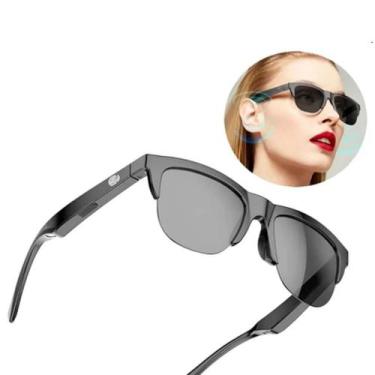 Imagem de Fone de ouvido inteligente Bluetooth óculos de sol - JN ECOMERCE LTDA