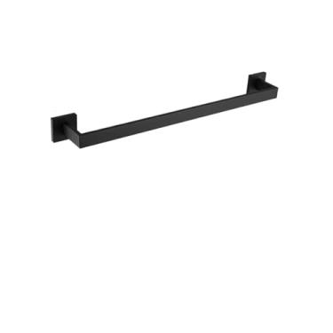 Imagem de Ferragens de banheiro preto fosco para banheiro toalheiro de aço inoxidável 304 suporte de papel higiênico suporte de sabão líquido barra de toalha vaso sanitário moderno (conjunto de 2 barras 60 cm