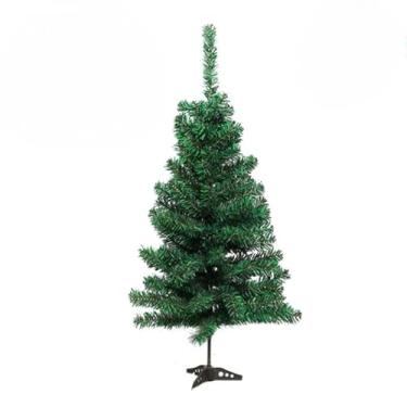 Imagem de Arvore de Natal, Arvore de Natal Pequena, Arvore de Natal Pequena 60cm Mini Pinheiro Verde Escritório Mesa Galhos(Árvore 60cm + Enfeites)