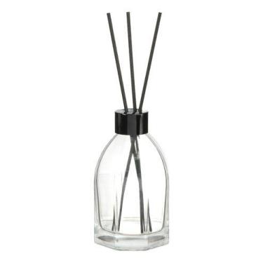 Imagem de Frasco Difusor Aromatizador 200ml Vidro Varetas Banheiro - PGB, Preto