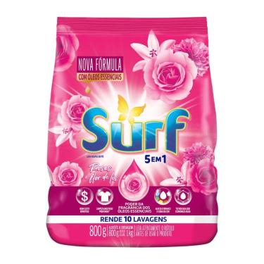 Imagem de Sabão em Pó Rosas e Flor de Lis 5 em 1 Surf 800g