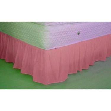 Imagem de Saia Para Cama Box Casal Padrão - Minha Loja Bordados, rosê