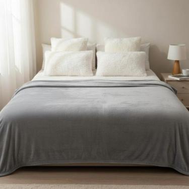 Imagem de Cobertor Manta Casal Microfibra Mantinha Soft - Carinha de Anjo Enxova