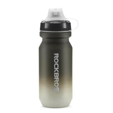 Imagem de ROCKBROS Garrafa de água para bicicleta de 590 ml, design de toque suave gradiente, sem BPA, à prova de vazamento, com boca larga para facilitar a limpeza, ciclismo, caminhada, academia, esportes