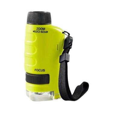 Imagem de Kit De Brinquedo Microscópio De Bolso Para Crianças 60-120x Educaciona