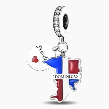 Imagem de 1 peça prata elegante pés redondos berloque contas adequadas para mulheres, faça você mesmo e roupa diária combinando joias decoração presente para mamãe, 27.5*20.85mm, Prata, Sem Pedra Preciosa