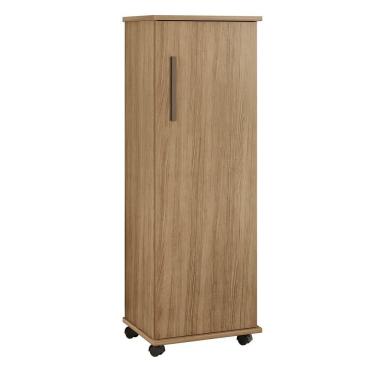 Imagem de Armário Multiuso 1 Porta 4 Prateleiras Olinda Arte Móveis Cinamomo