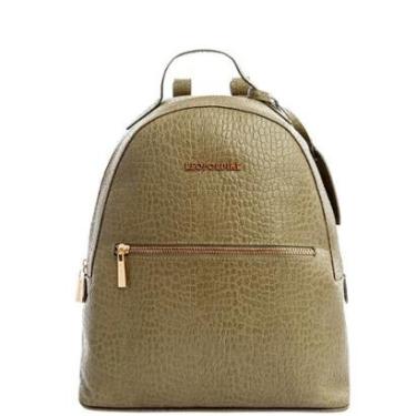 Imagem de Mochila Leopoldine em Couro Legítimo Verde Musgo com Alças Ajustáveis-Feminino