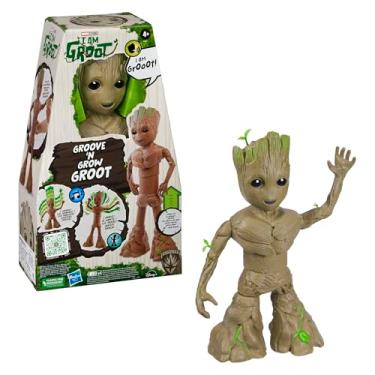 Imagem de Figura de Ação Interativa Marvel Studios I Am Groot (34cm a 45cm) Reage a Sons e Músicas - Groot F8027 Hasbro