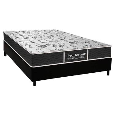 Imagem de Cama Box Casal: Colchão Molas Probel Prolastic Sleep + Base Crc Courano Black(138X188)