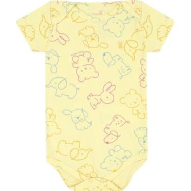 Imagem de Body manga curta bebe 13483 kiko e kika - Kiko baby, Amarelo, G