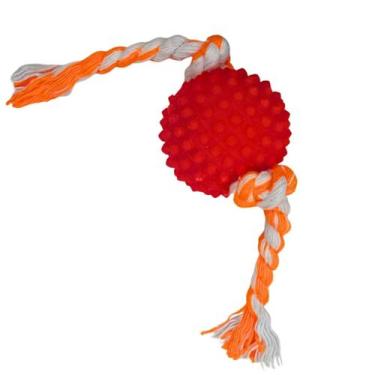 Imagem de Brinquedo Bola Cravo Mini Corda Pet Cachorro Interativa - Jaraguá Pet