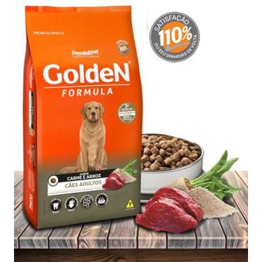 Imagem de Ração Seca PremieRPet Golden Formula Carne e Arroz para Cães Adultos -