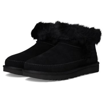 Imagem de UGG Bota feminina clássica ultra mini chalé moderna, Preto, 36