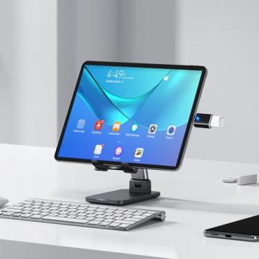 Imagem de Adaptador USB-C macho para USB fêmea, pacote com 2 adaptadores eletrônicos para OTG, carregamento e transferência de dados com indicador LED - preto