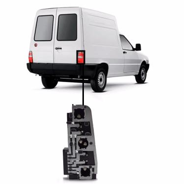 Imagem de Soquete Circuito Lanterna Traseira Fiat Fiorino 1993 À 2013 Elba (Todas) LD