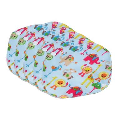 Imagem de Sonew Sonew 5 Unidades de Absorventes Higiênicos Laváveis, Absorventes Menstruais de Tecido de Bambu Com Estampa de Zoológico para Mulheres, de Enfermagem Macios e