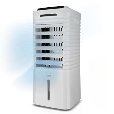 Imagem de Climatizador De Ar Frio Portatil 5L 4 Em 1 Umidificador Ventilador Purificador Com Controle (127V)