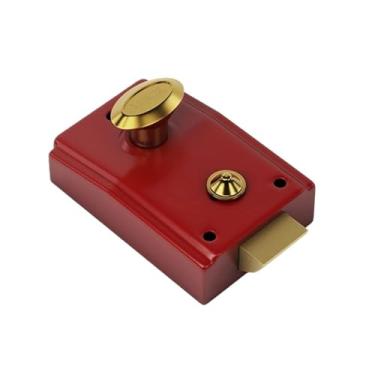 Imagem de 1 conjunto de fechadura de porta de quarto com núcleo de cobre de ferro para porta de madeira interior