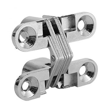 Imagem de Invisível escondido porta cruzada dobradiça de zinco liga escondida dobradiças para armário armário armário roupeiro móveis hardware YYDFPIIA (Size : 1)