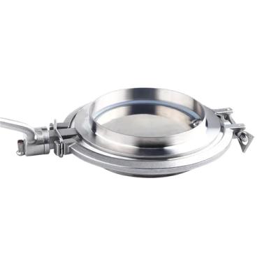 Imagem de DN250 Válvula Borboleta de Soldagem de Extremidade Aço Inoxidável 304 Válvula de Descarga de Fundo do Tanque de Secagem Sanitária Pó