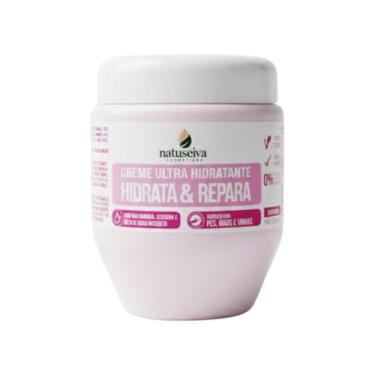 Imagem de Creme Hidratante Hidrate & Repara Natuseiva 240g | Niacinamida, Queratina e Rosa Mosqueta