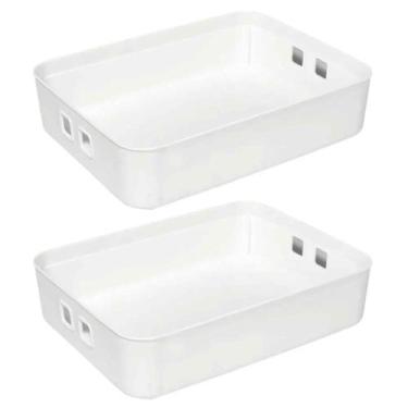 Imagem de Kit 2 Caixa Organizadora 6 Litros Média Sem Tampa - Paramount Plastico